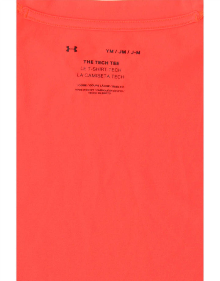 Maglietta grafica da ragazzo Under Armour Top 9-10 anni Colorblock arancione medio