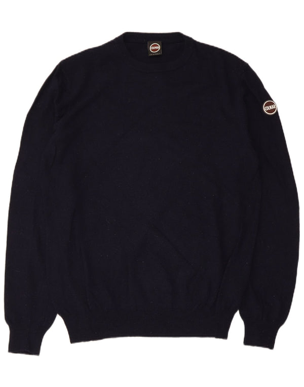 Maglione maglione girocollo da uomo Colmar XL blu navy in poliammide