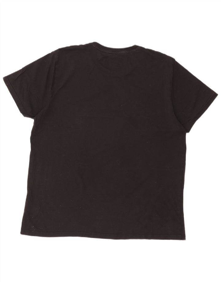 T-shirt grafica da uomo con vestibilità regolare LEE XL in cotone nero