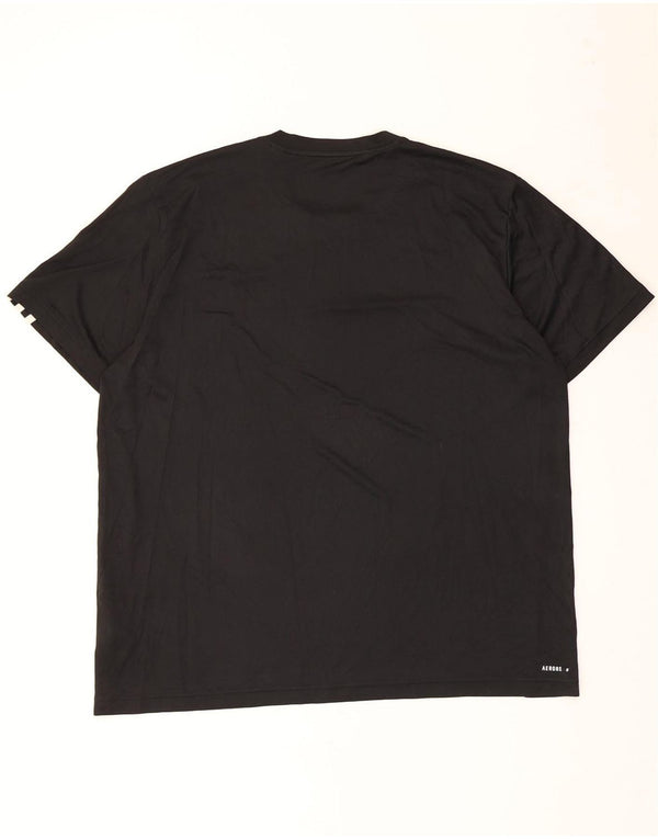 T-shirt ADIDAS da uomo Aeroready XL nera in poliestere
