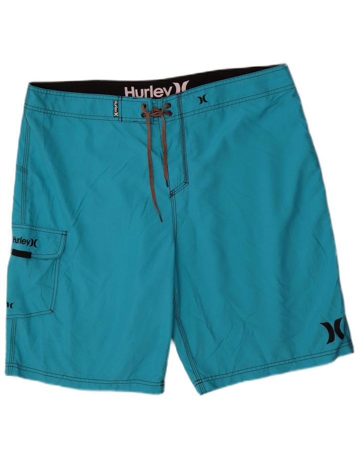 Pantaloncini da bagno da uomo Hurley XL blu in poliestere