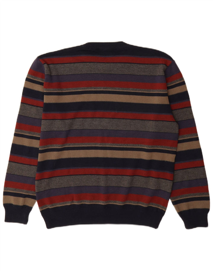 Maglione maglione girocollo da uomo Marks & Spencer a righe medie multicolore
