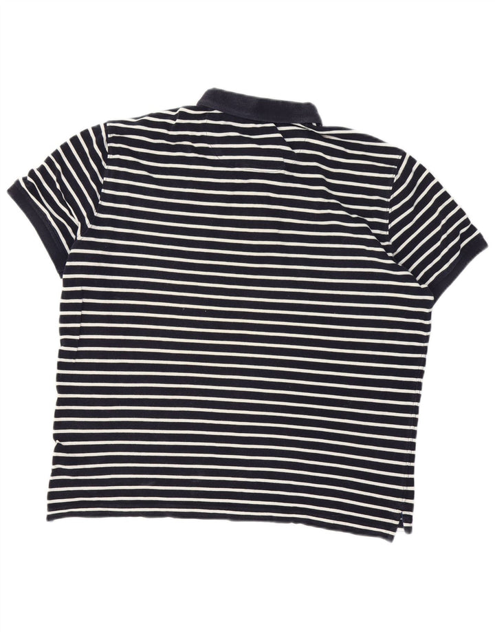 Polo da uomo Massimo Dutti a righe grandi blu navy