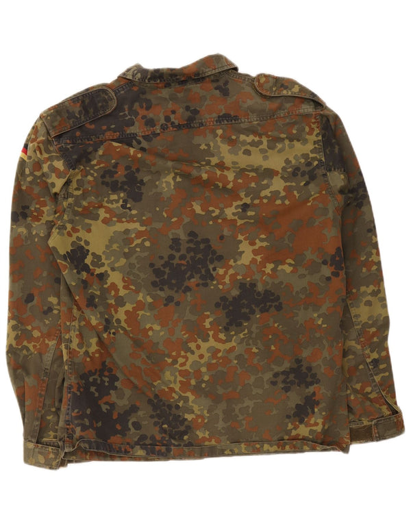 Giacca militare vintage da uomo UK 38 mimetica kaki media