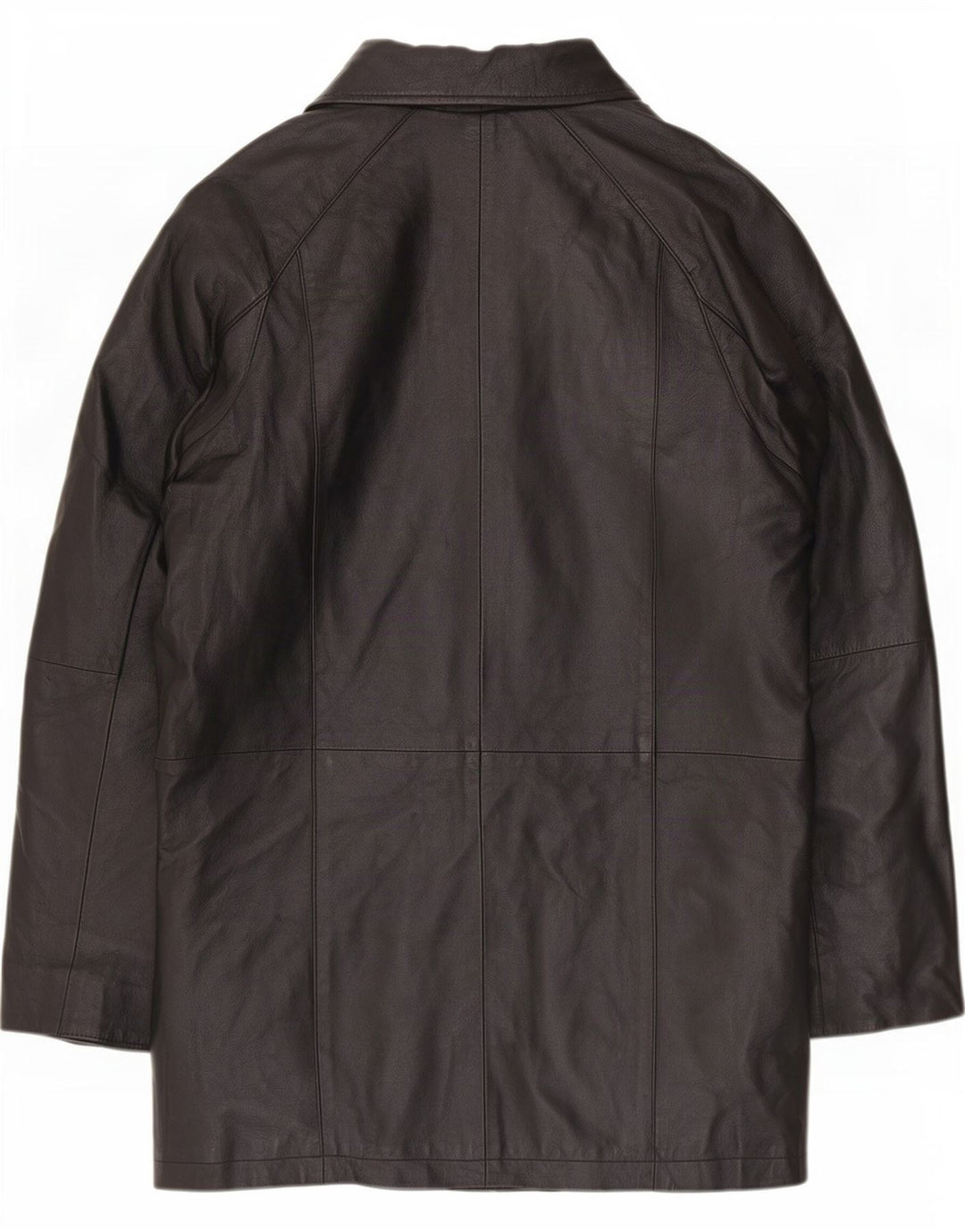 Cappotto in pelle da donna Milano UK 12 medio nero floreale