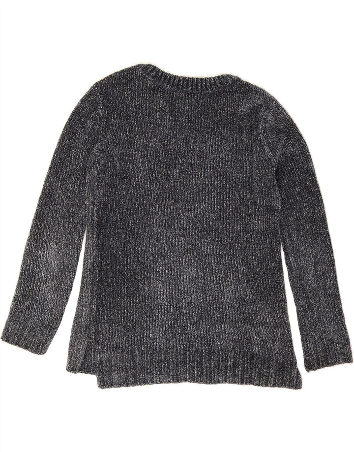 ORVIS Womens V-Neck Jumper Sweater UK 10 Small Grey Polyester Vintage Orvis and Second-Hand Orvis from Messina Hembry 