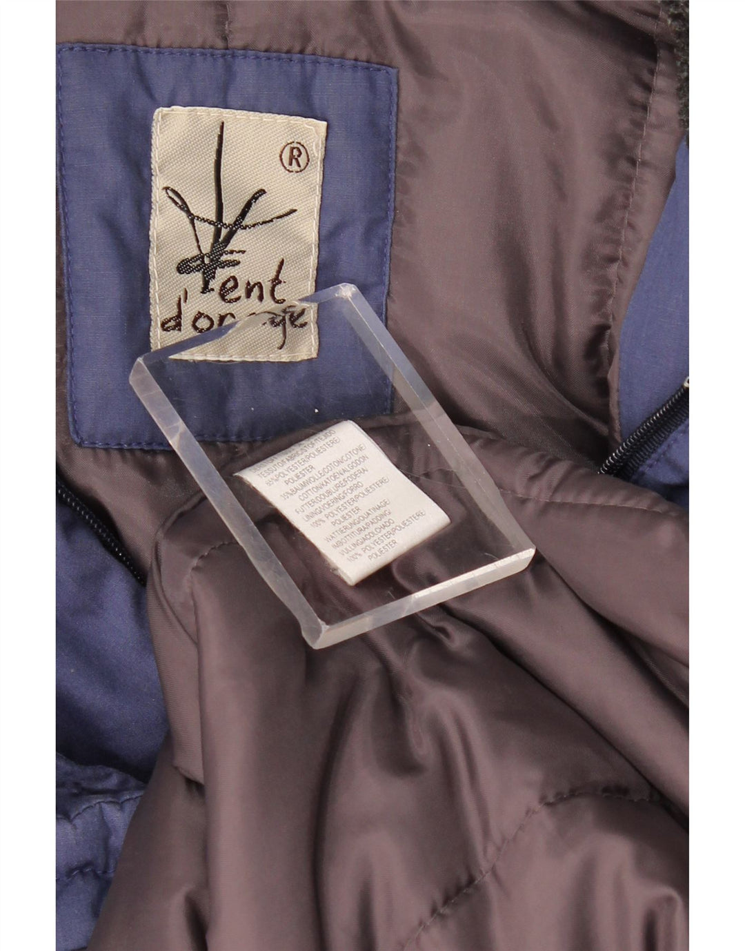 Giacca a vento da donna VINTAGE UK 20 2XL poliestere blu navy