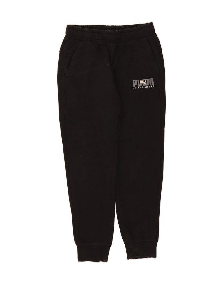 PUMA Womens Graphic Tracksuit Trousers Joggers UK 14 Medium  Black Vintage Puma and Second-Hand Puma from Messina Hembry 