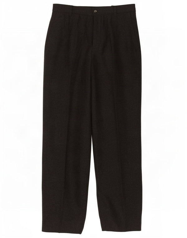 Pantaloni casual larghi da donna Kappa W28 L30 in lana grigia