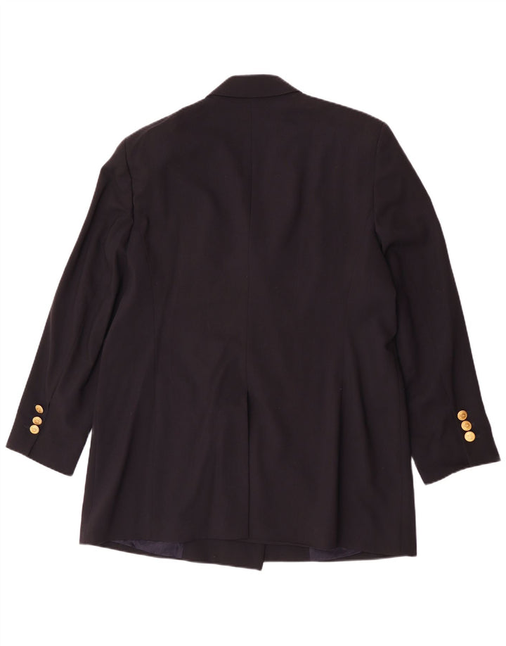 Giacca blazer doppiopetto lunga da donna Jobis UK 14 medio blu navy