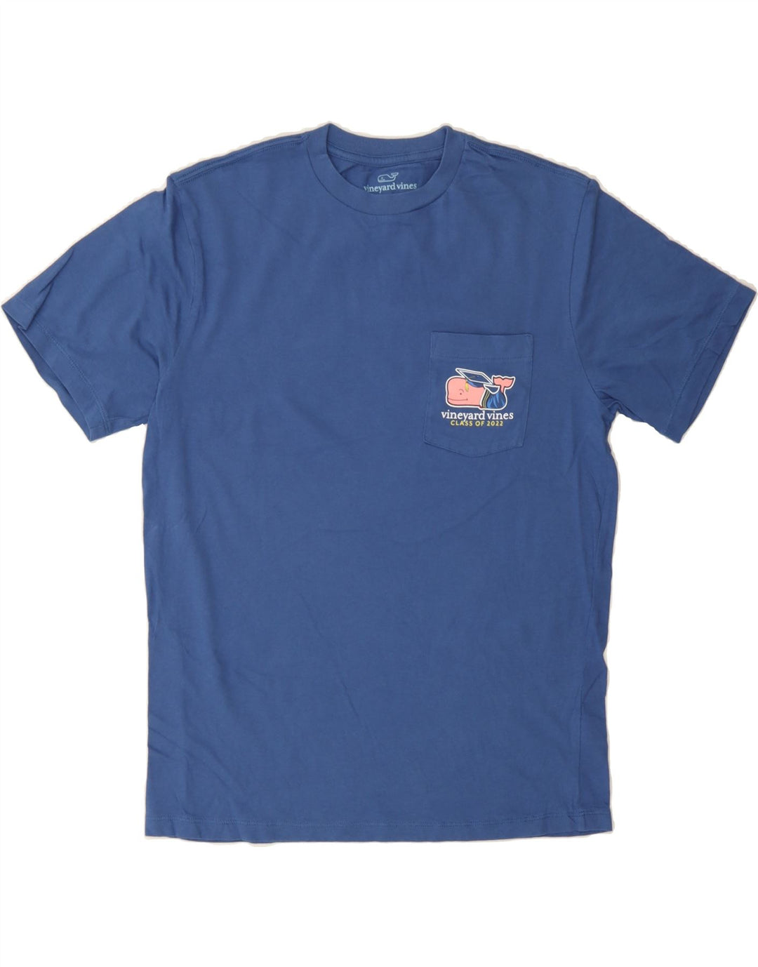 VINEYARD VINES Mens Graphic T-Shirt Top Small Blue Cotton Vintage Vineyard Vines and Second-Hand Vineyard Vines from Messina Hembry 
