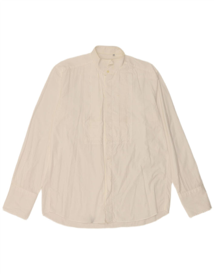 Camicia formale da uomo Ungaro taglia 40 15 1/2 cotone bianco medio