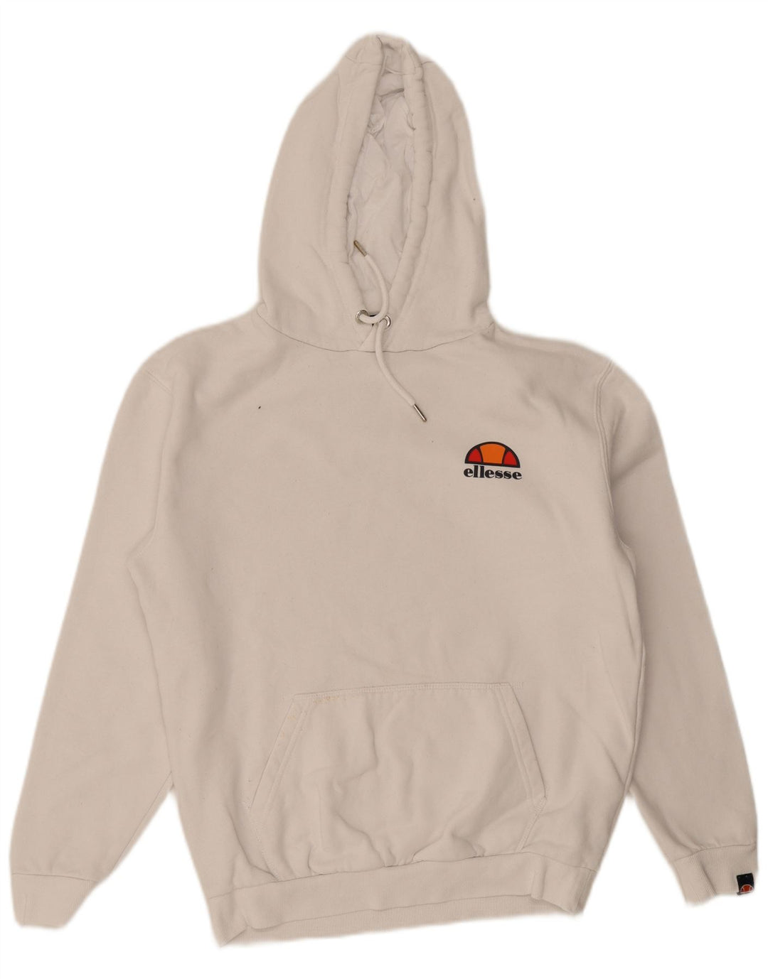 Felpa con cappuccio da uomo Ellesse piccola in cotone bianco