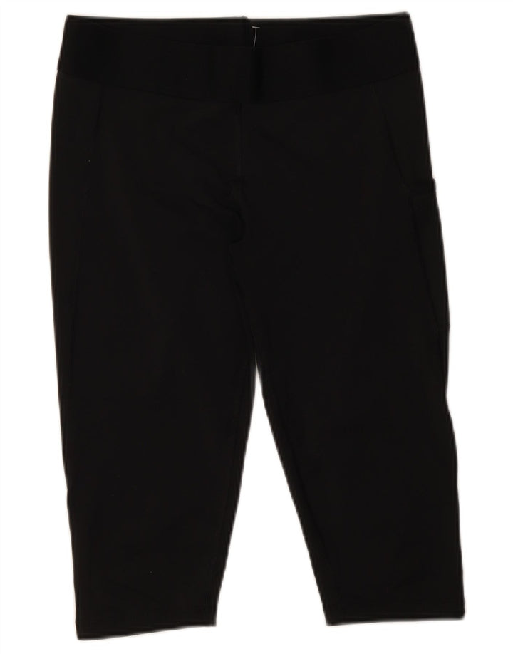 Leggings Capri grafici da donna ADIDAS UK 12/14 medio nero