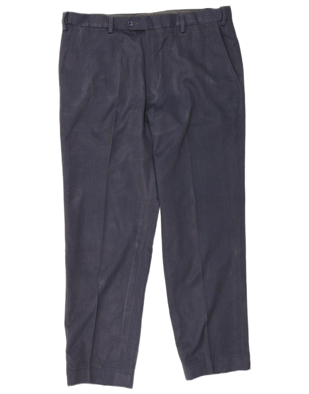 Pantaloni da abito dritti Regular Fit Marks & Spencer da uomo W38 L28 Blu Navy