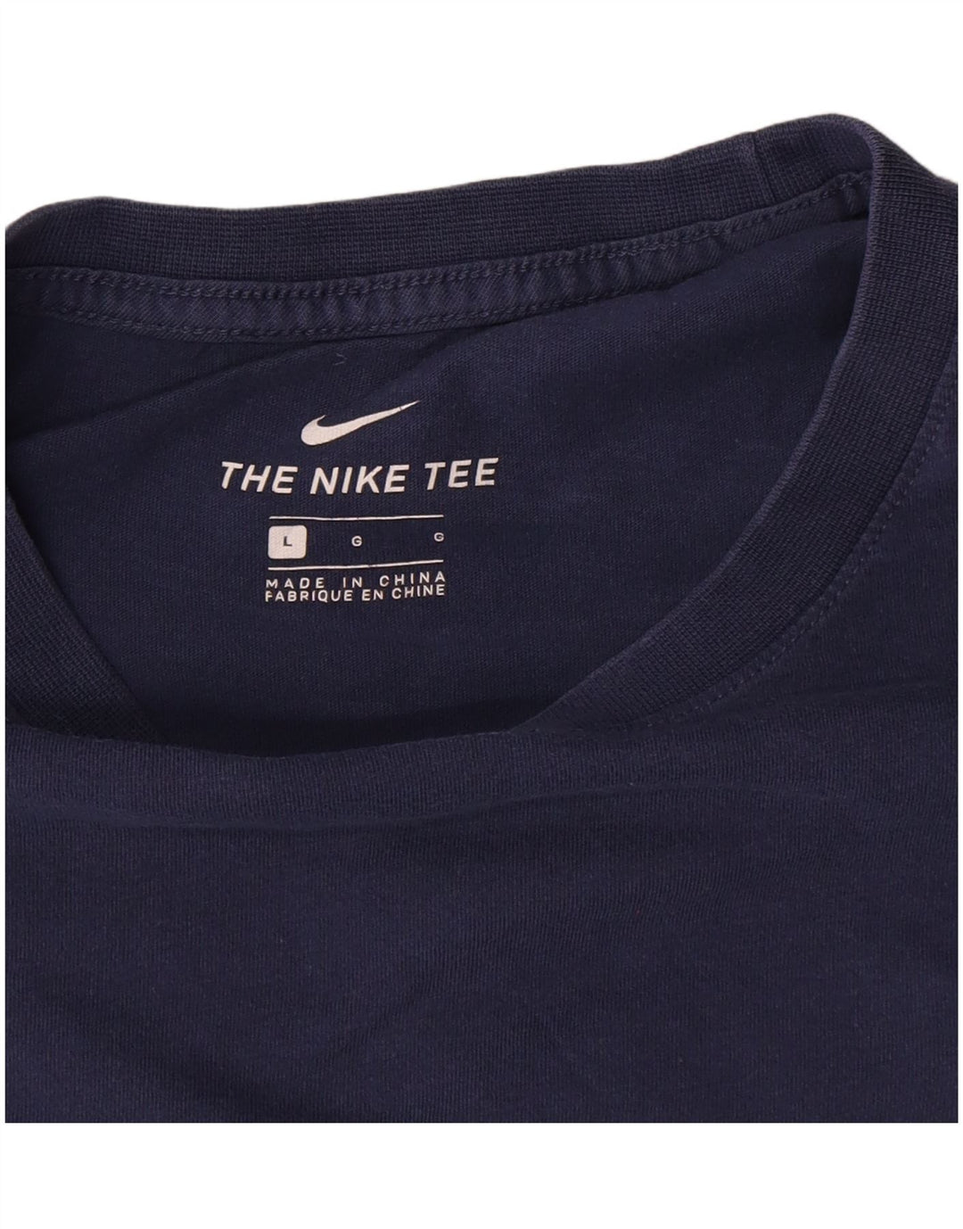 T-shirt da uomo Nike Top Large in cotone blu navy