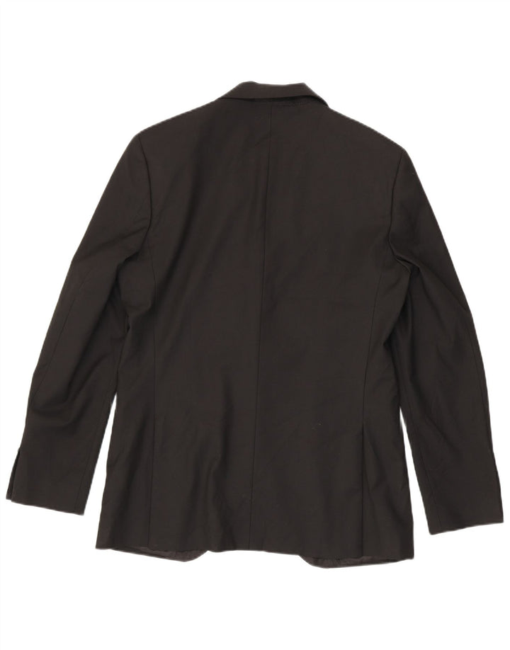 Giacca blazer a 1 bottone Marks & Spencer da uomo UK 38 poliestere nero medio