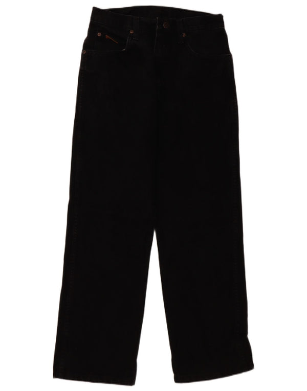 Wrangler Mens Texas Straight Jeans W29 L27 Black Cotton