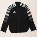 ADIDAS Boys Tracksuit Top Jacket 7-8 Years Black Polyester Vintage Adidas and Second-Hand Adidas from Messina Hembry 