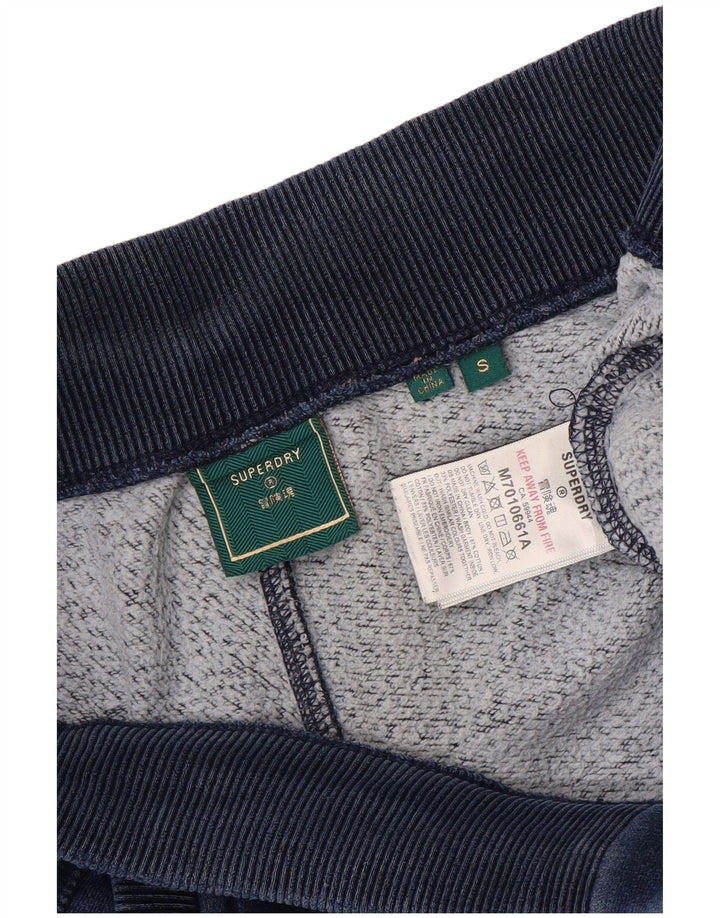 Pantaloni da tuta da uomo Superdry Joggers Small Poliestere blu navy