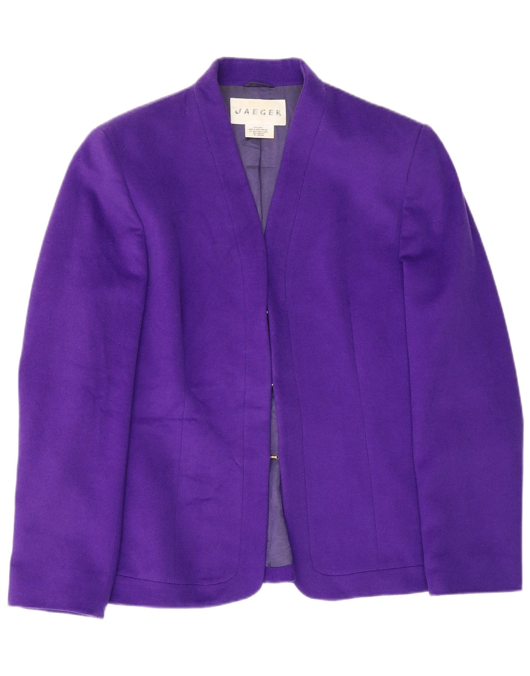 Giacca blazer da donna Jaeger UK 14 grande lana viola