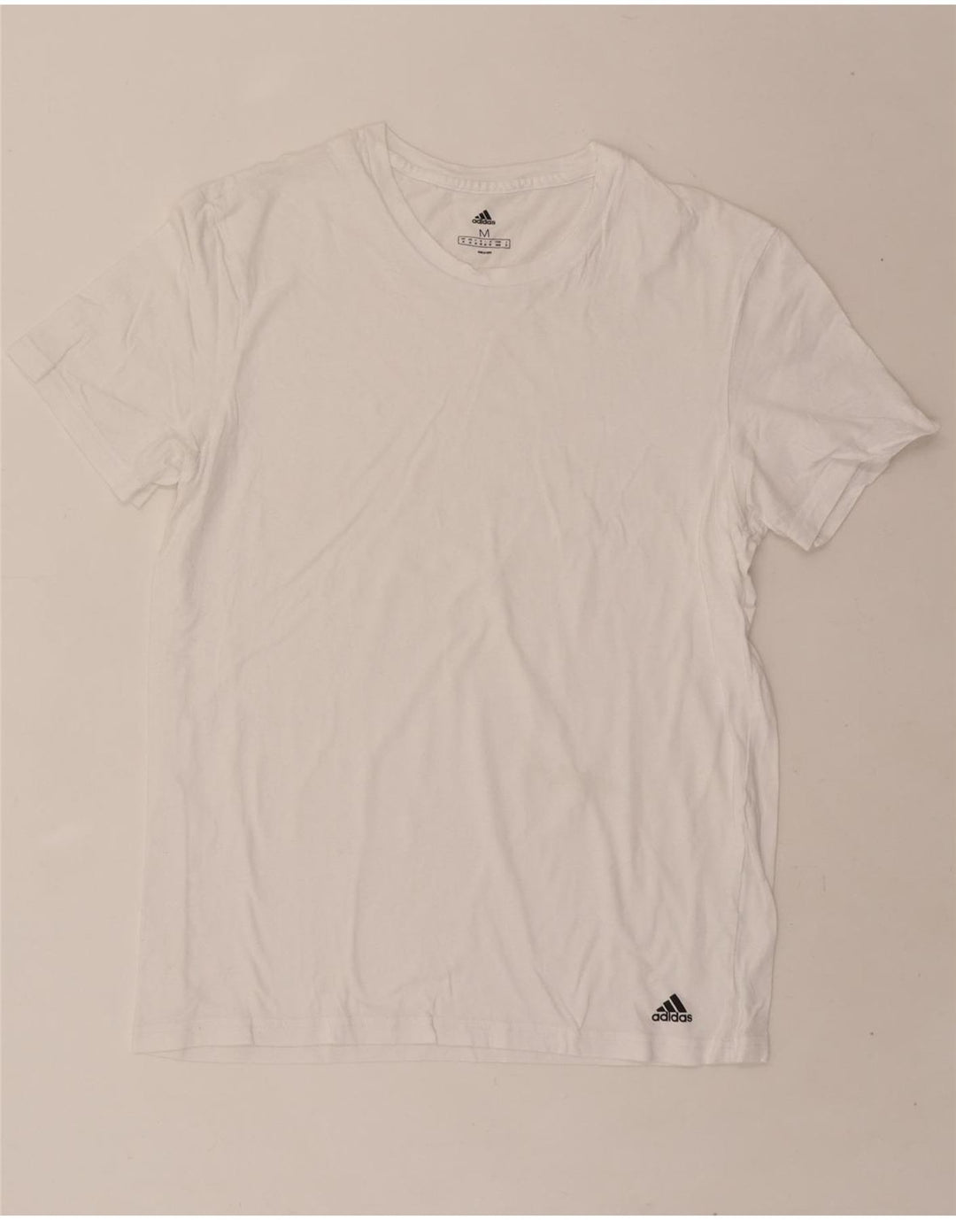 ADIDAS Mens T-Shirt Top Medium White Vintage Adidas and Second-Hand Adidas from Messina Hembry 