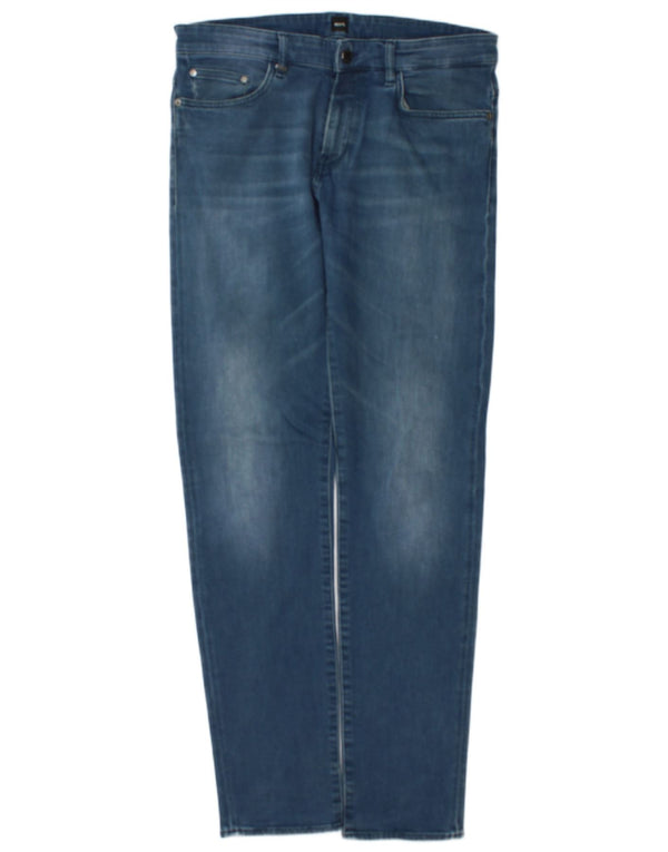 Jeans slim da uomo Hugo Boss W34 L34 cotone blu
