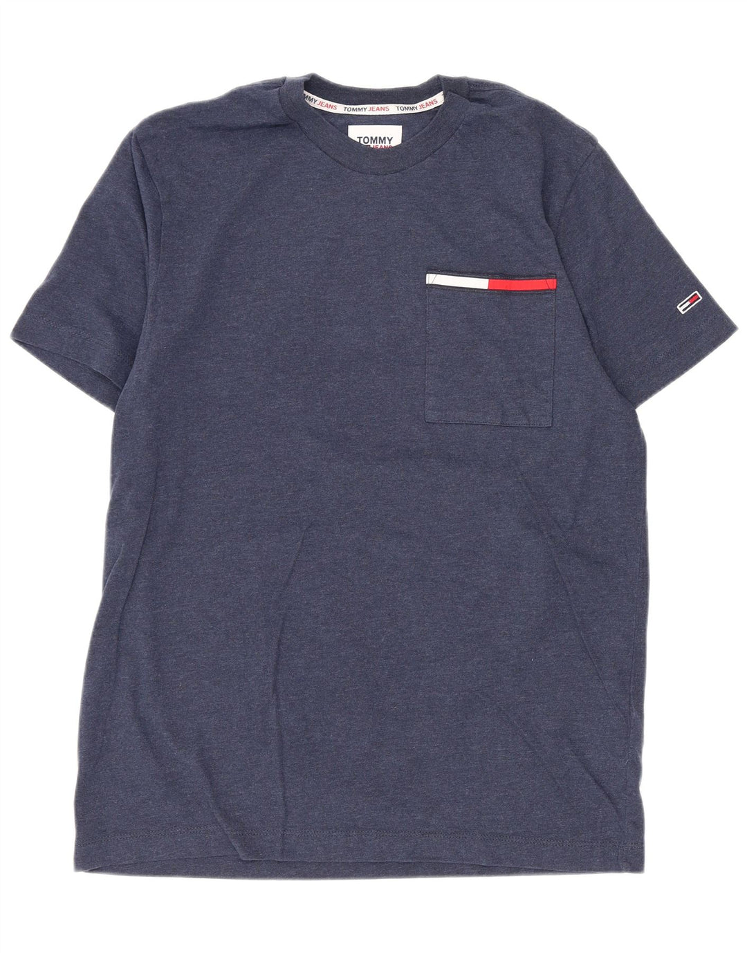 T-shirt da uomo Tommy Hilfiger Top Small in cotone blu navy