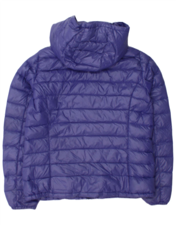 Giacca imbottita con cappuccio da donna Benetton UK 14 Large Viola