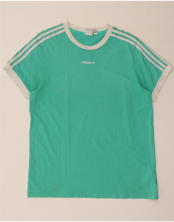 T-shirt da donna Adidas Top UK 14 grande turchese cotone