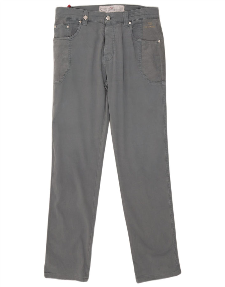 Pantaloni casual slim da uomo Nicwave IT 48 Medium W32 L32 Cotone grigio