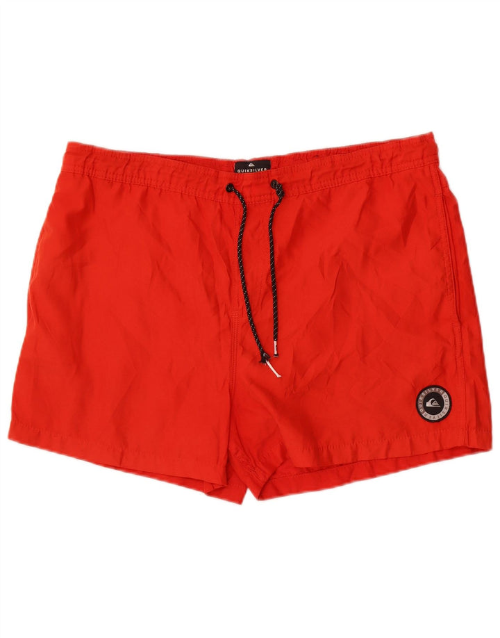 Pantaloncini sportivi da uomo Quiksilver grandi rossi in poliestere