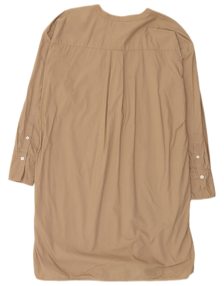 Abito camicia pullover oversize da donna Tommy Hilfiger UK 6 XS Cotone beige