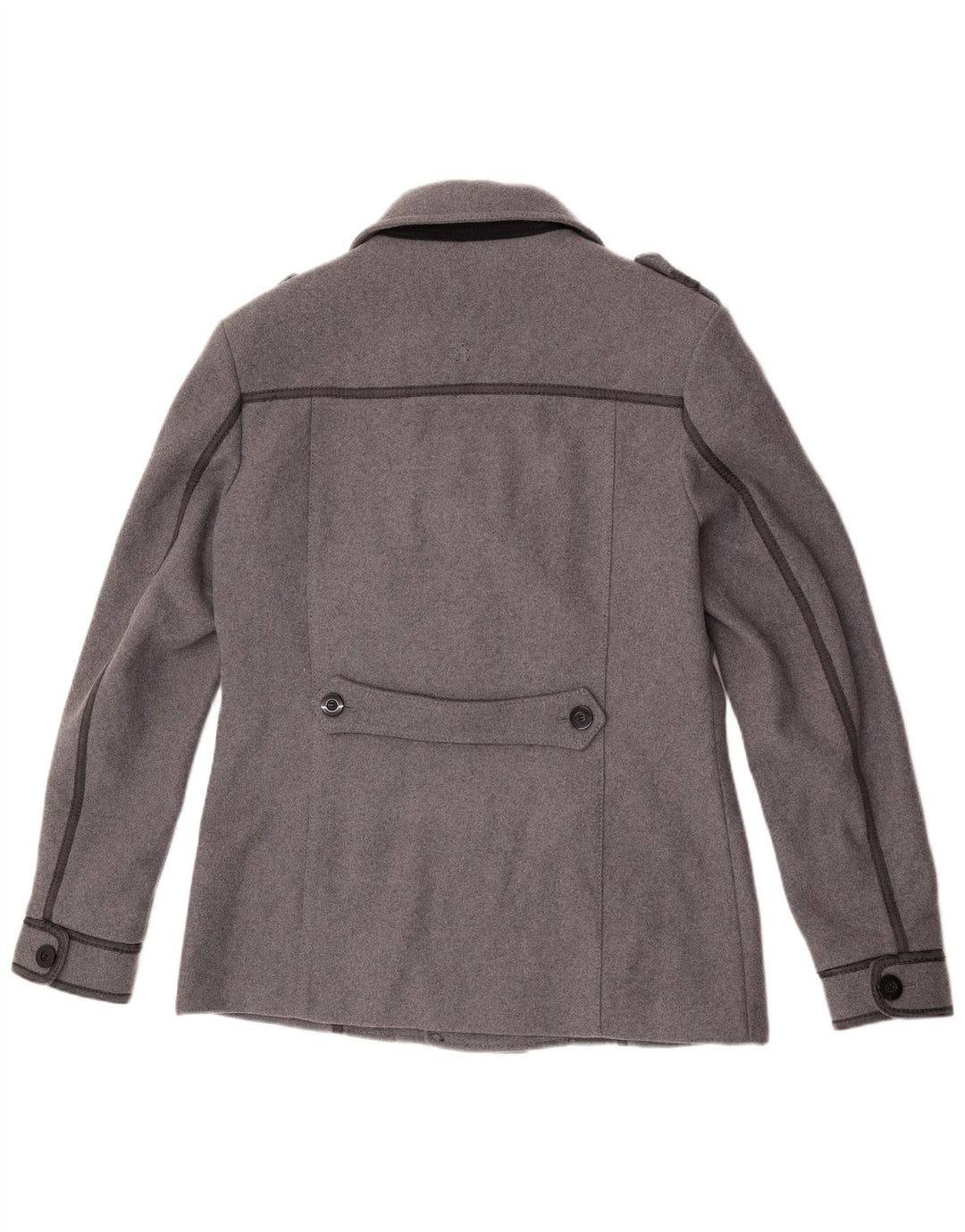 Cappotto da marinaio da uomo Zu Elements UK 42 XL lana grigia