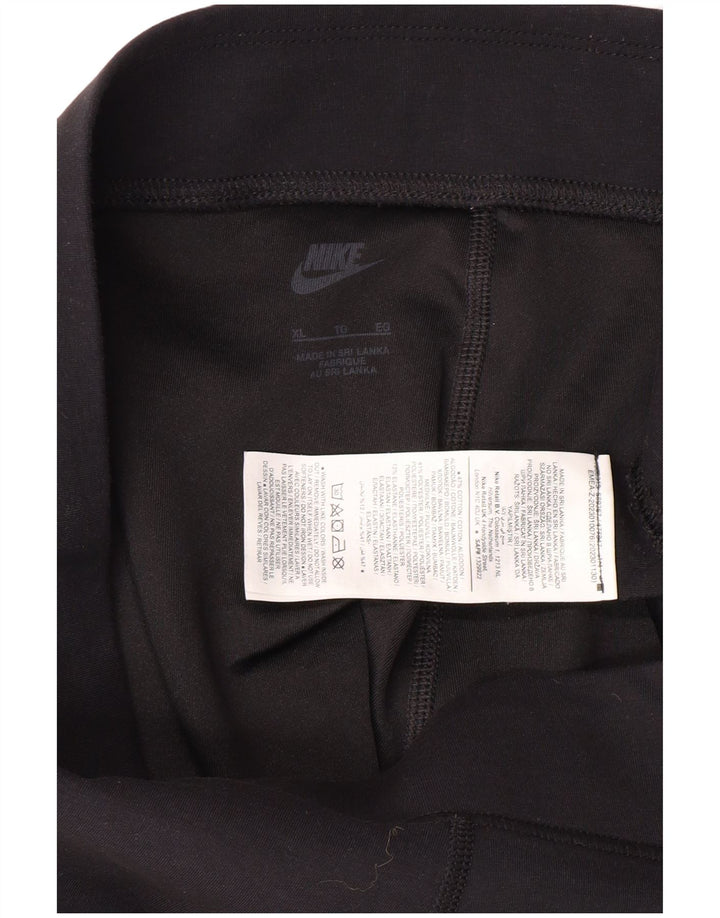 Leggings grafici da donna NIKE UK 18 XL cotone nero