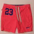 Pantaloncini da bagno con grafica da uomo SUPERDRY piccoli in poliestere rosa