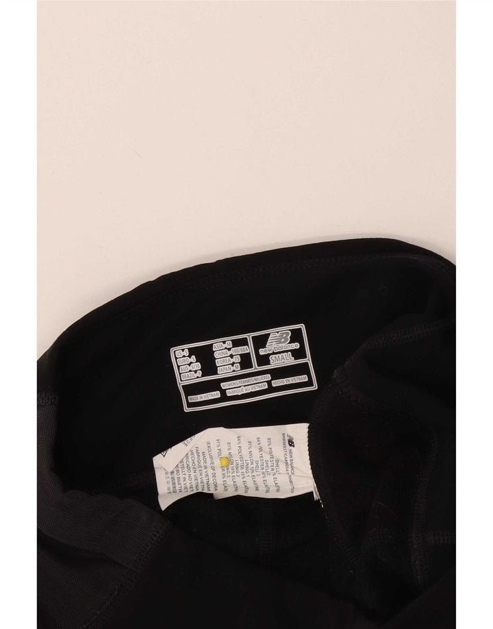 Leggings da donna New Balance UK 10 Small Nero Colourblock Poliestere