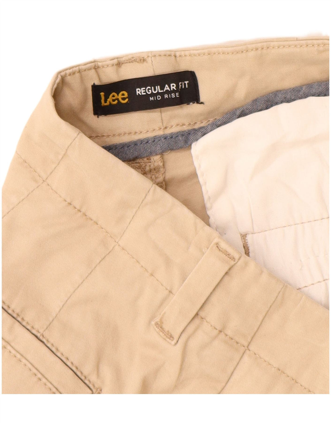 Pantaloncini casual Lee da donna a vita media con vestibilità regolare US 6 medi W28 cotone beige