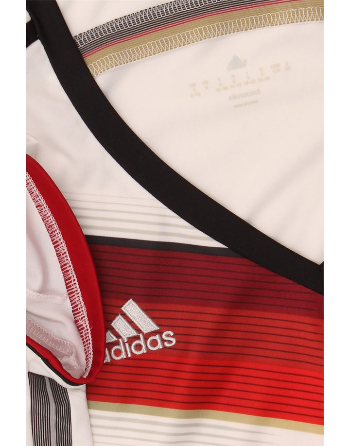 ADIDAS Womens Graphic T-Shirt Top UK 8/10 Small White
