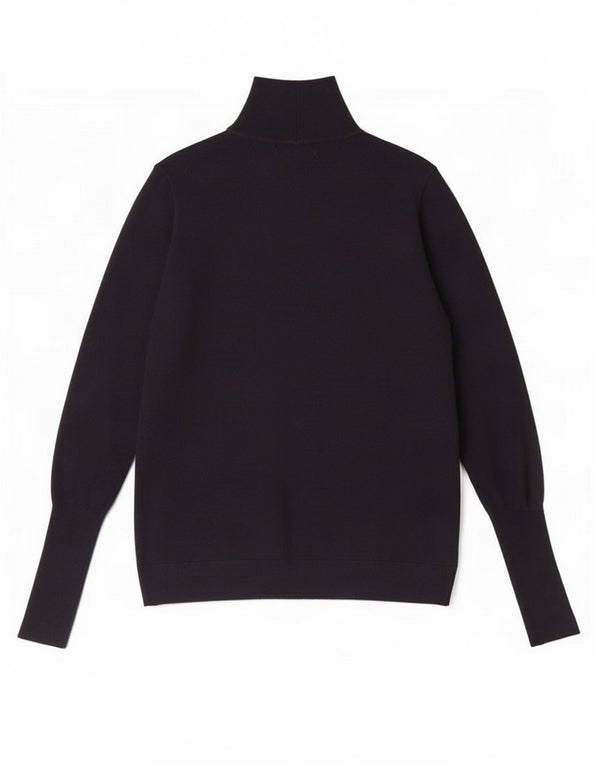 Maglione maglione a collo alto da donna Zara UK 14 modal blu navy medio