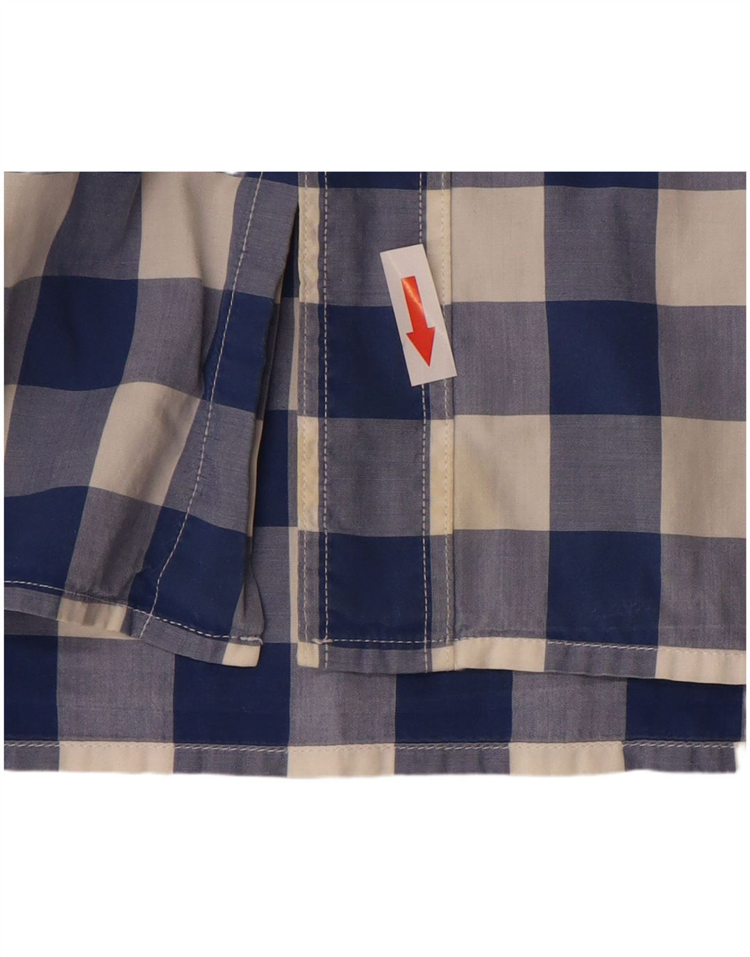 Camicia Levi's da uomo a maniche corte vestibilità standard in cotone a quadretti blu medio