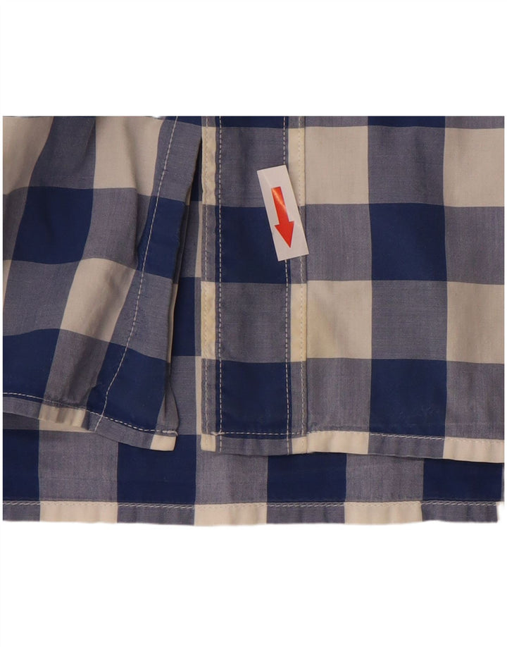 Camicia Levi's da uomo a maniche corte vestibilità standard in cotone a quadretti blu medio