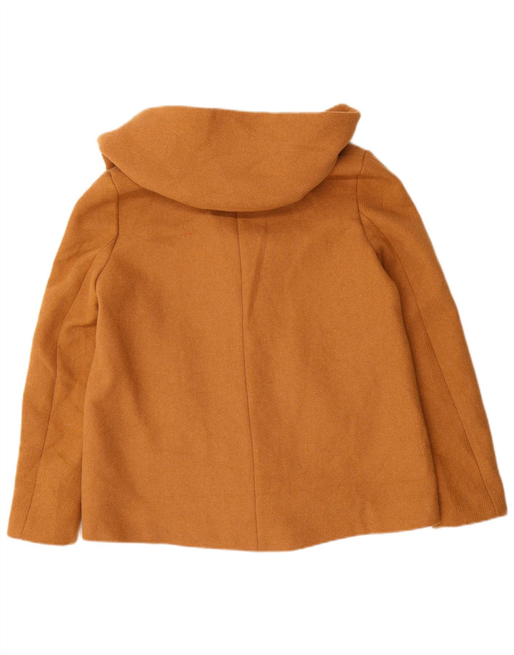 Giubbotto bomber con cappuccio da donna Zara UK 10 piccolo poliestere marrone