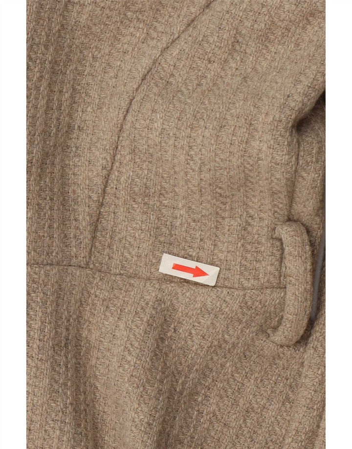 Soprabito aperto oversize da donna Oasis UK 10 piccolo in lana beige