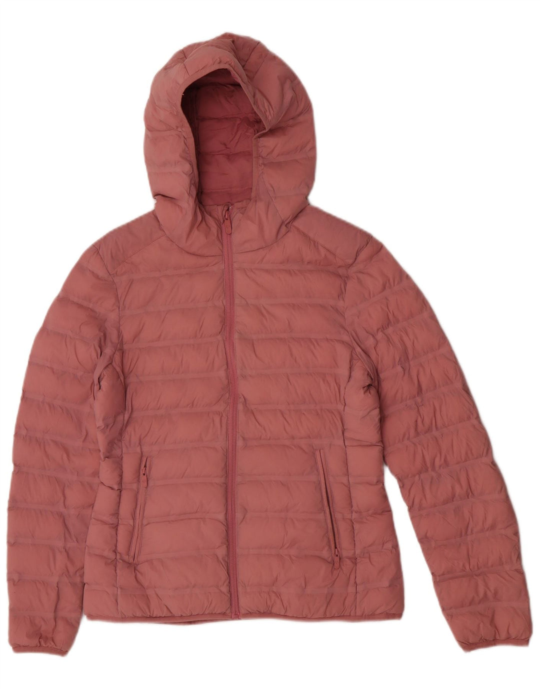 Giacca imbottita con cappuccio da donna Marks & Spencer UK 10 Small Rosa Poliammide