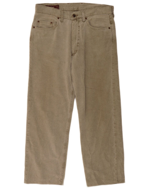 Pantaloni casual dritti da uomo Marlboro Classics W33 L27 cotone grigio