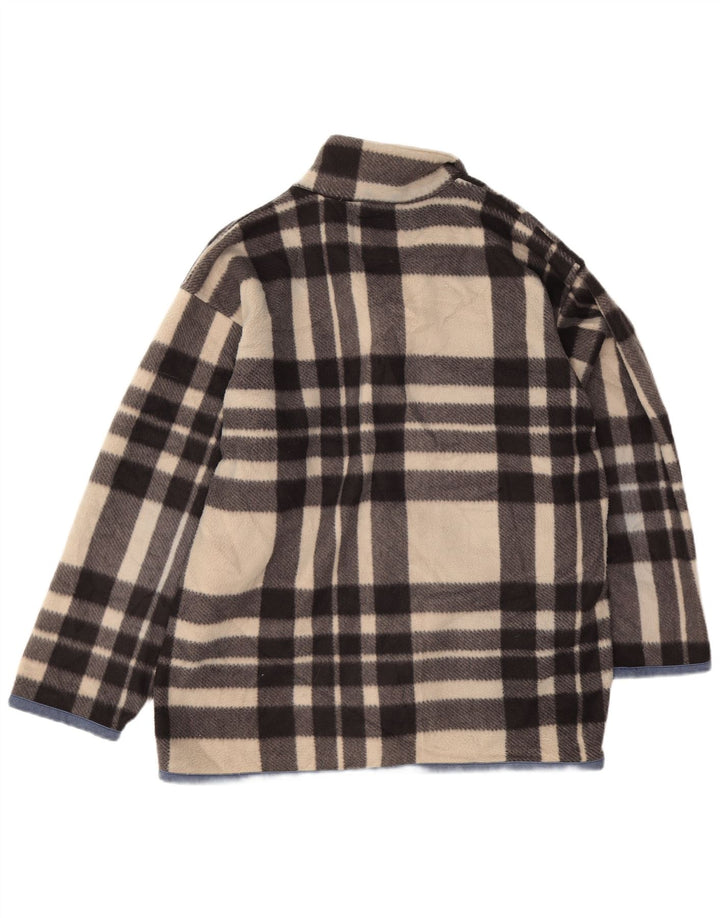 Giacca in pile da uomo Rip Curl UK 40 Poliestere a quadri beige grande