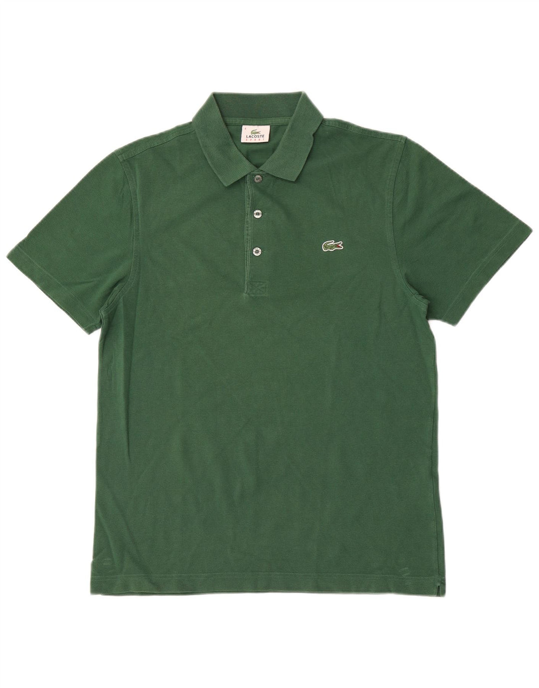 Polo da uomo Lacoste taglia 4 in cotone verde medio