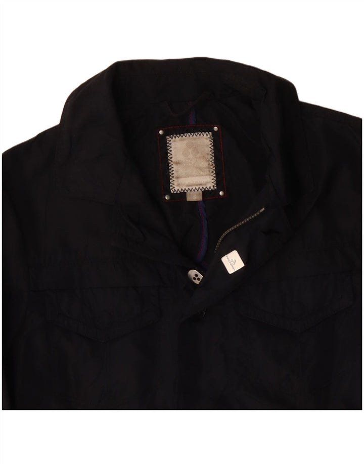 PEUTEREY Giacca multiuso da uomo UK 36 Small Blu Navy Poliammide