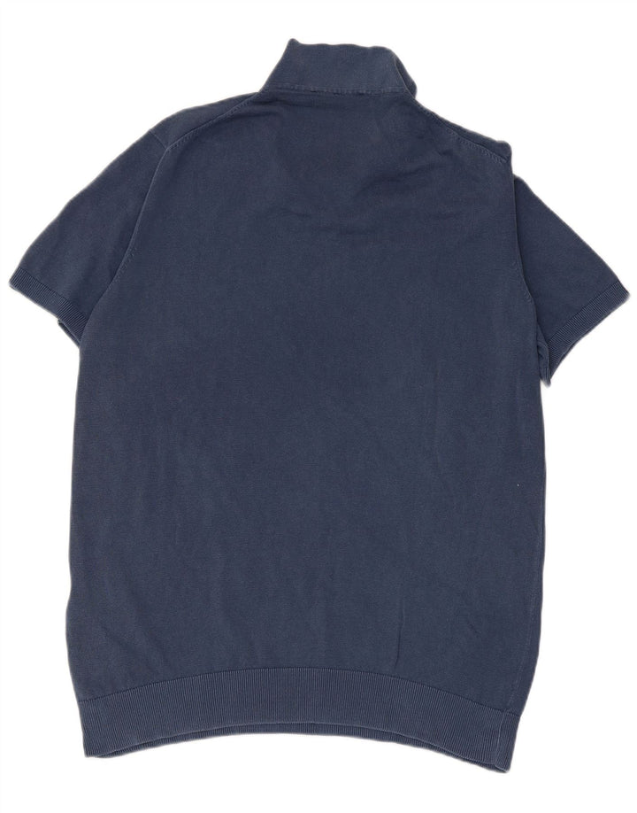 Polo da uomo LIU JO XL in cotone blu navy